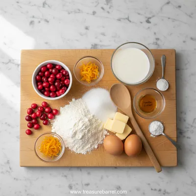 Orange Cranberry Muffins - cooking process