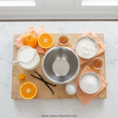 Orange Creamsicle Ice Cream - cooking process