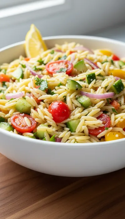 Orzo Pasta Salad Recipe – Fresh, Easy, and Delicious