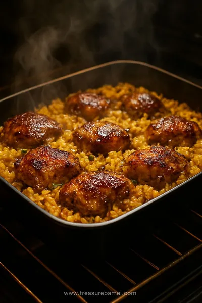 Oven Baked Chicken and Rice – Simple Comfort Meal - ingredients preparation