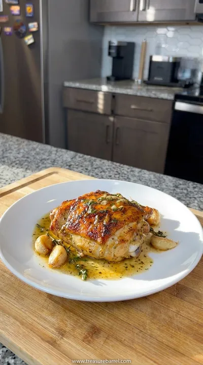 Oven Roasted Garlic Butter Chicken Recipe - ready to serve