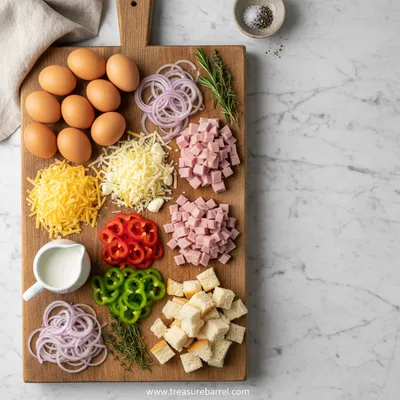 Overnight Breakfast Casserole – Easy Morning Comfort - cooking process