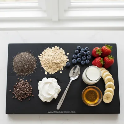 Overnight Oats: Healthy Chia & Yogurt (3 Ways) - cooking process