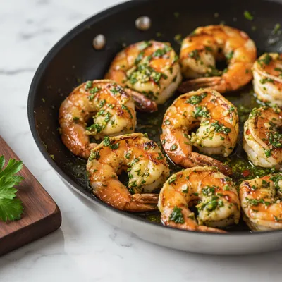 Pan Seared Chimichurri Shrimp