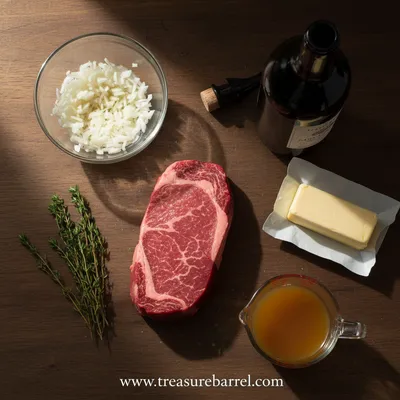 Pan Seared Filet Mignon With Red Wine Sauce - cooking process