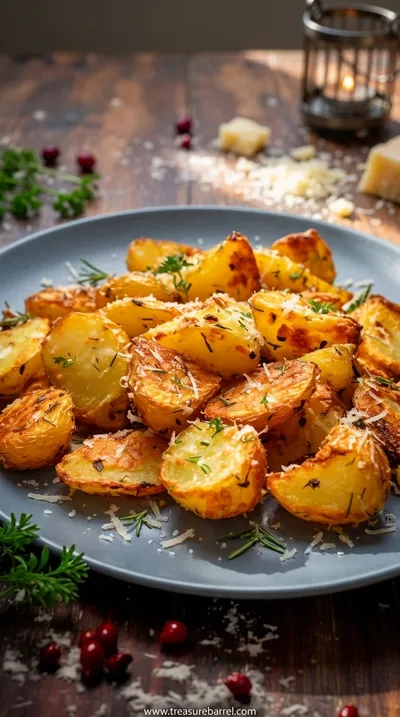 Parmesan Roast Potatoes: Ready in 40 Minutes - ready to serve
