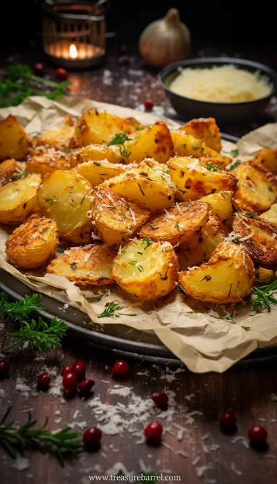 Parmesan Roast Potatoes Ready in 40 Minutes - ready to serve