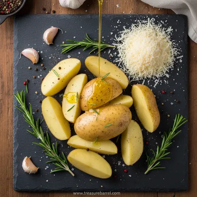Parmesan Roast Potatoes Ready in 40 Minutes - cooking process