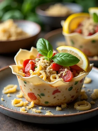Pasta Salad Cups – Fresh Quick Comfort Dish - ready to serve