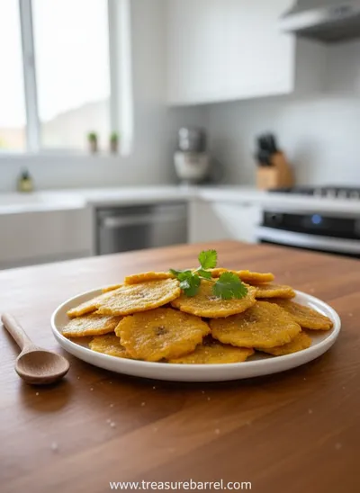 Patacones (Tostones) – Crispy Fried Plantain Bites