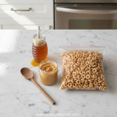Easy Peanut Butter Cheerio Bars – 3‑Ingredient Treat - cooking process
