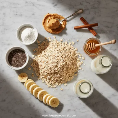 Easy Peanut Butter Protein Oatmeal Cups - cooking process