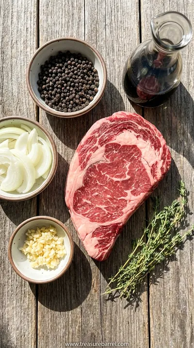 Pepper Steak Recipe: Quick and Flavorful Family Meal - ingredients preparation