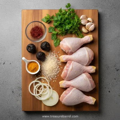 Persian Chicken - Aromatic Middle Eastern - ingredients preparation