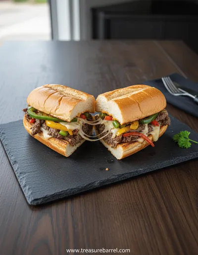 Philly Cheesesteak Sandwich Recipe - Quick Dinner Ideas - ready to serve