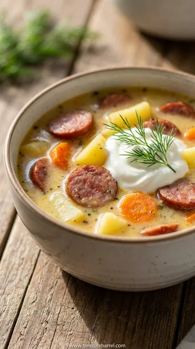 Polish Potato Soup Recipe - Cozy Family Favorite - ready to serve