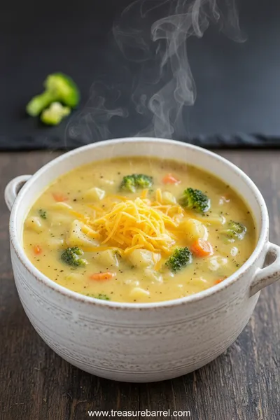 Crockpot Potato Broccoli Cheddar Soup