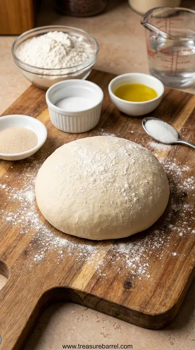 Quick and Easy Pizza Dough Recipe for Perfect Homemade Pizza - ingredients preparation