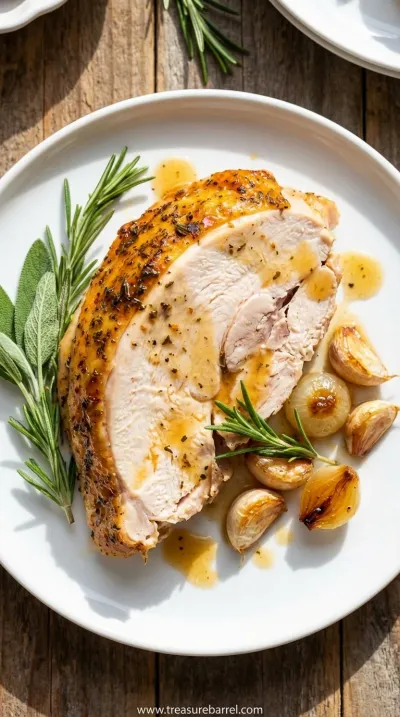 Roast Turkey Recipe: Perfectly Cooked Holiday Meal - ready to serve