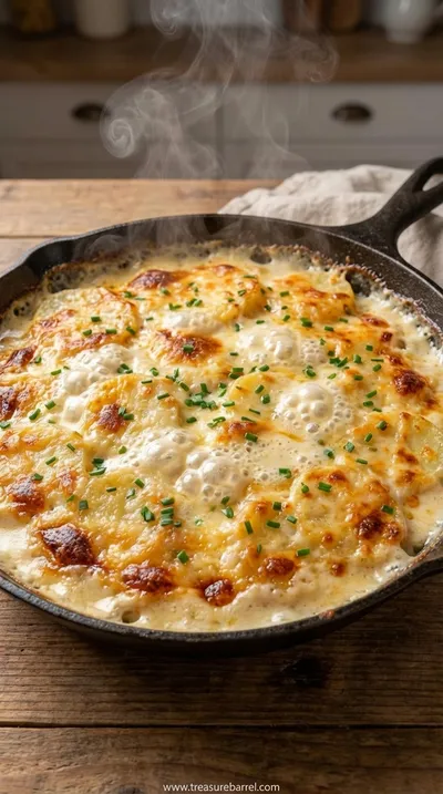 Roasted Garlic Potatoes au Gratin Recipe - cooking process