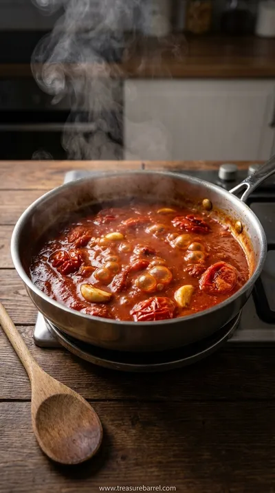 Roasted Tomato and Garlic Ricotta Pasta Recipe - cooking process