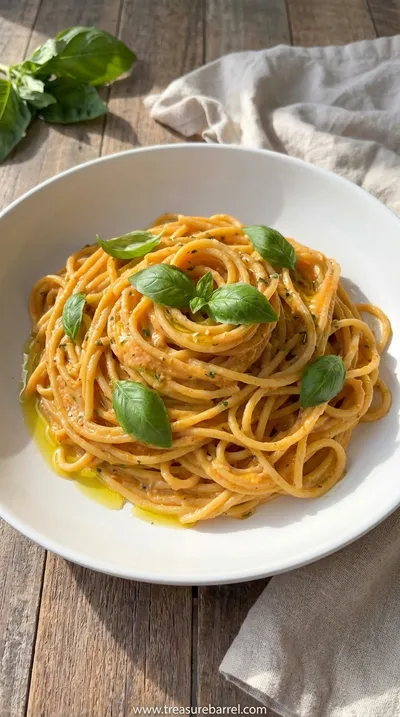 Roasted Tomato and Garlic Ricotta Pasta Recipe - ready to serve