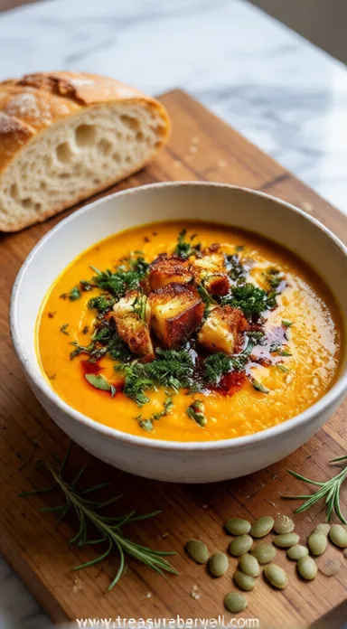 Irresistible Roasted Veggie Soup - ready to serve