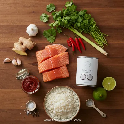 Salmon Coconut Curry – Thai Inspired - cooking process