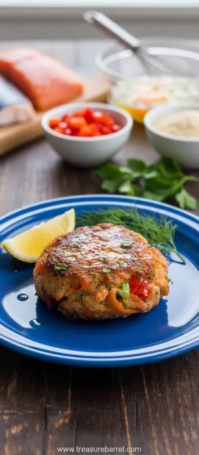 Salmon Patties With Homemade Tartar Sauce