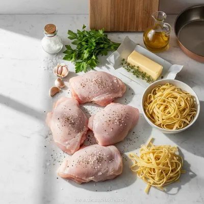 Savory One-Pan Chicken With Buttered Noodles - cooking process