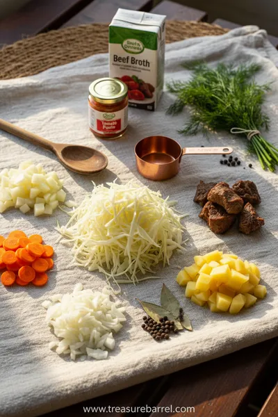 Shchi – Classic Russian Cabbage Soup - cooking process