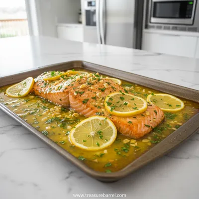 Sheet Pan Lemon Garlic Butter Salmon