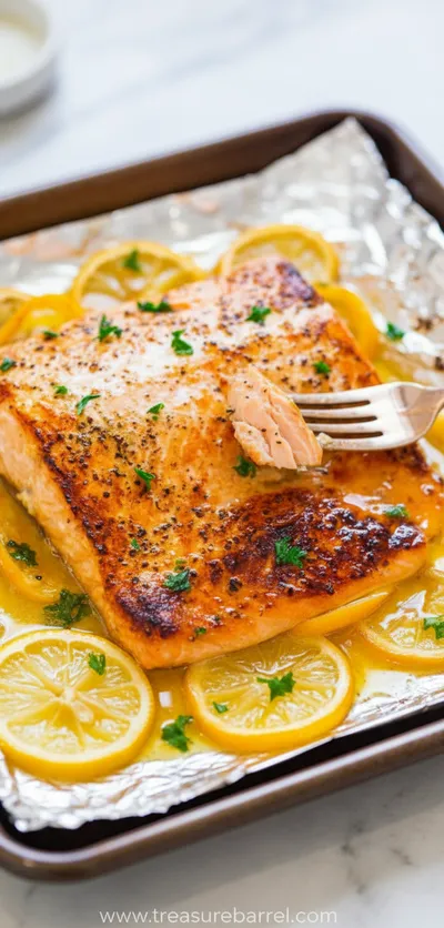 Sheet Pan Lemon Garlic Butter Salmon