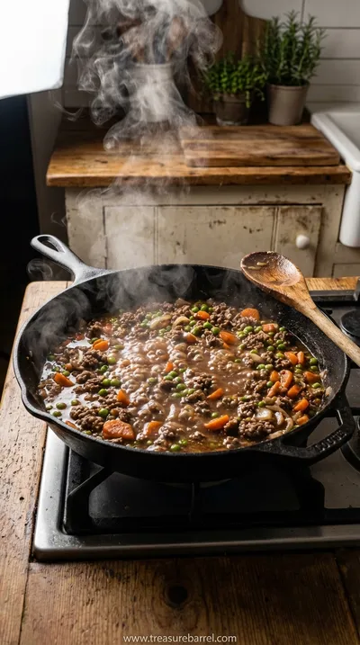 Easy Shepherd's Pie Casserole: Classic Comfort Food - cooking process