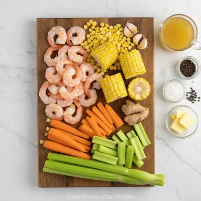 Shrimp and Corn Soup – Cozy Warm Meal - cooking process