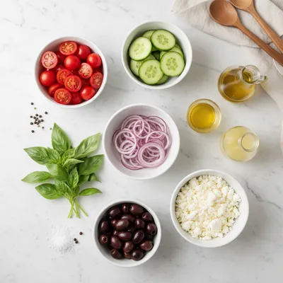 Simple Italian Salad – Easy Side Dish Recipe - cooking process