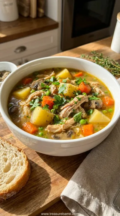 Slow Cooker Chicken Stew Recipe: Cozy Warm Meal - ready to serve