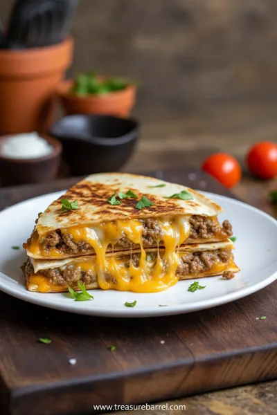 Smashburger Qesadillas - Mini Kitchen Magic - ready to serve