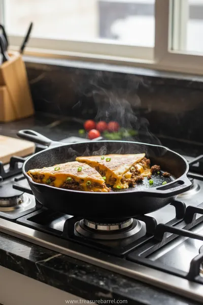 Smashburger Qesadillas - Mini Kitchen Magic - cooking process