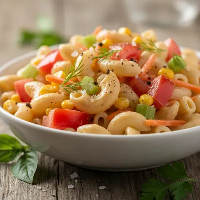 Soslu Makarna Salatası