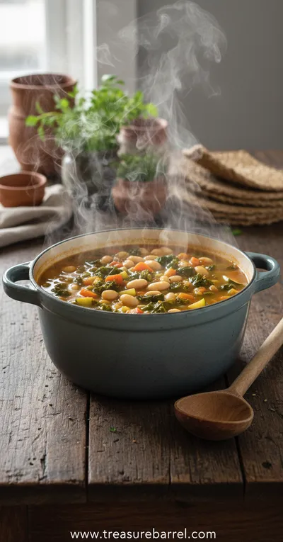 Hearty Minestrone Soup - ingredients preparation