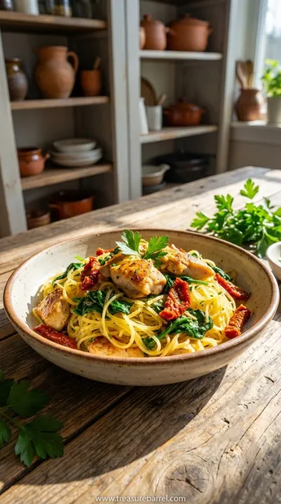 Cozy Spaghetti Squash with Chicken and Veggies