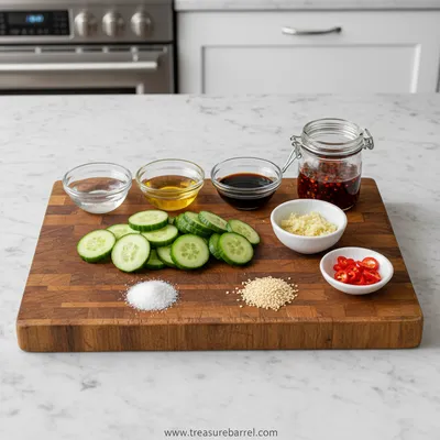 Spicy Cucumber Salad – Fresh & Zesty Quick Recipe - cooking process