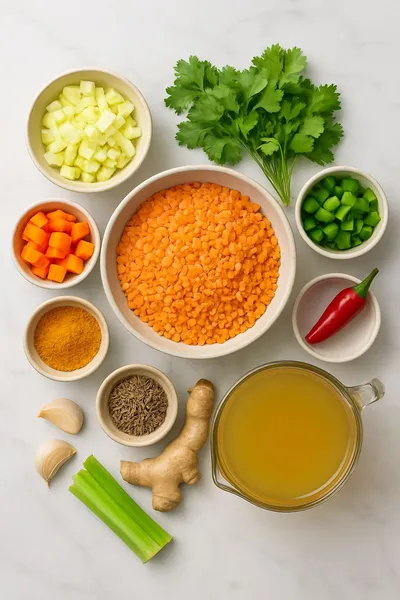 Spicy Indian Mulligatawny Soup - cooking process