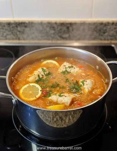 Spicy Lemon Fish Soup Recipe - ingredients preparation