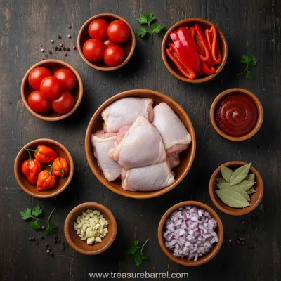 Spicy Nigerian Chicken Stew: West African Flavor - ingredients preparation