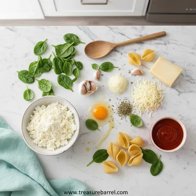 Spinach and Ricotta Stuffed Shells – Easy Healthy Dinner - cooking process