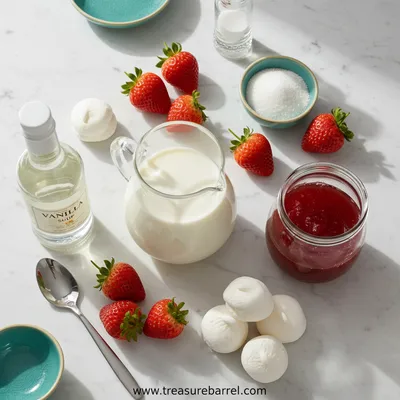 Starbucks Strawberry Marshmallow Drink - cooking process