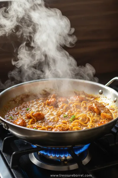Sticky Garlic Chicken Noodles: Easy Weeknight Dinner - cooking process