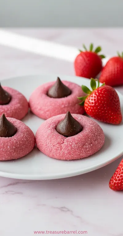 Strawberry Kiss Cookies – Soft, Pretty & Easy